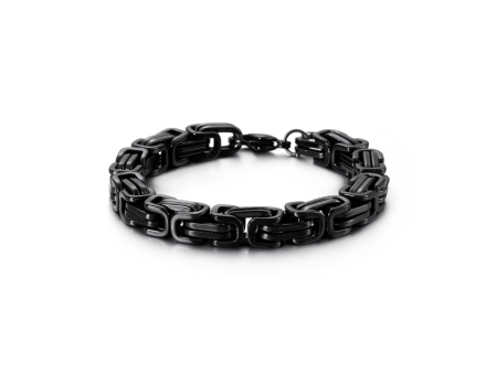 Herren Armband 8mm 22cm Schwarz